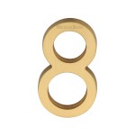 M Marcus Heritage Brass Numeral 8 - Concealed Fix 76mm